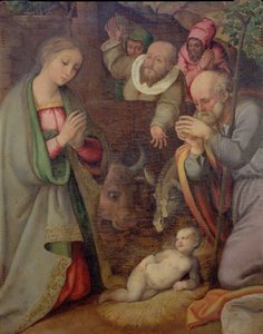 La Natividad, detalle de un políptico